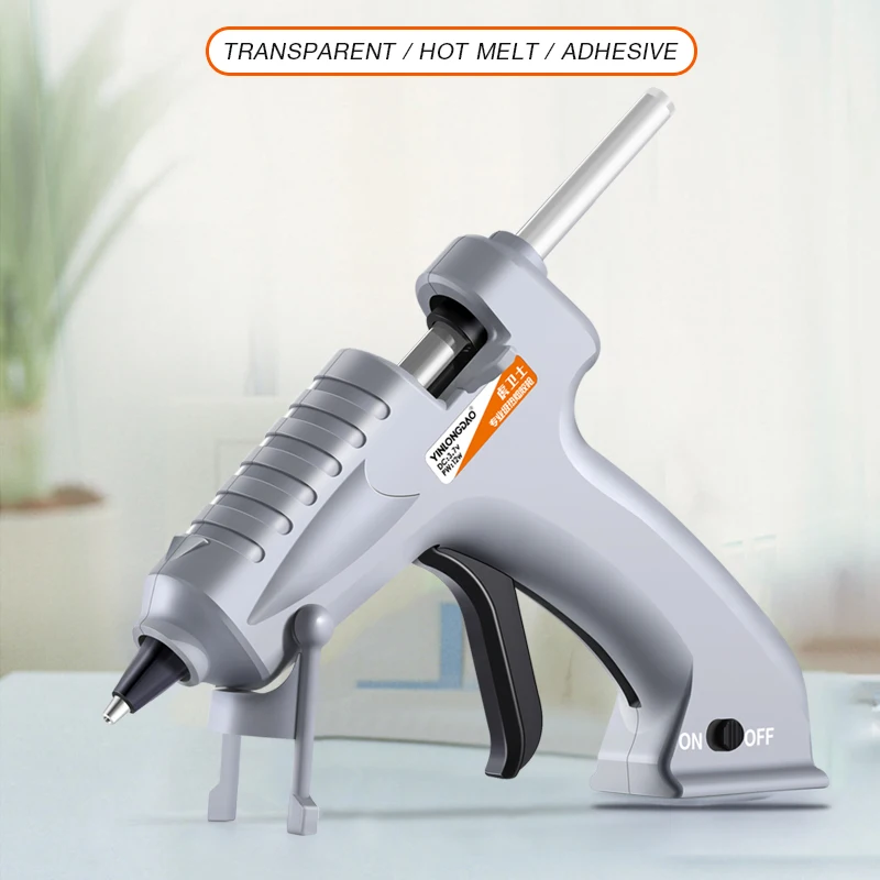 12 Вт беспроводной высокотемпературный термоплавкий клеевой пистолет и 10 шт 11 мм