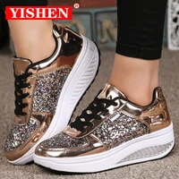 yishen new suede women shoes fashion casual women sneakers comfortable running sneakers waterproof high top platform women shoes