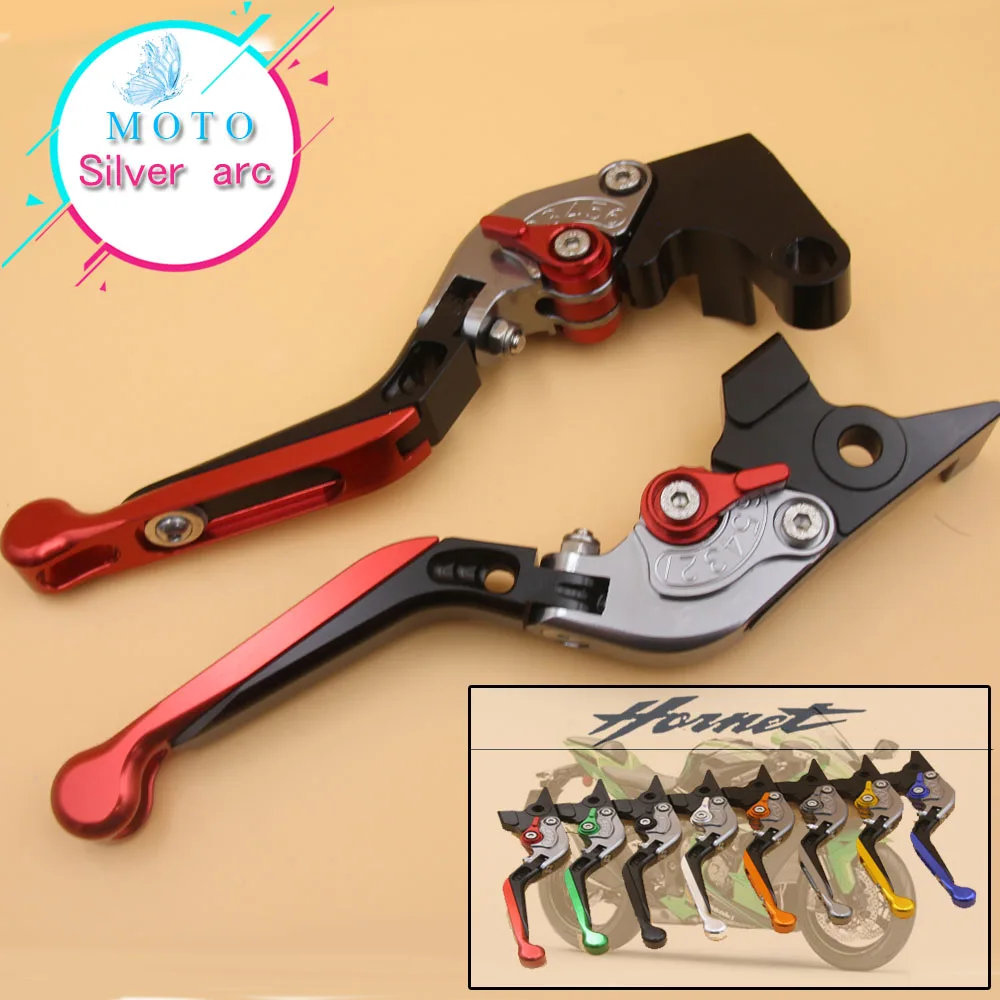! С логотипом CNC золотисто-красные рычаги Тормозной сцепления мотоцикла для Honda