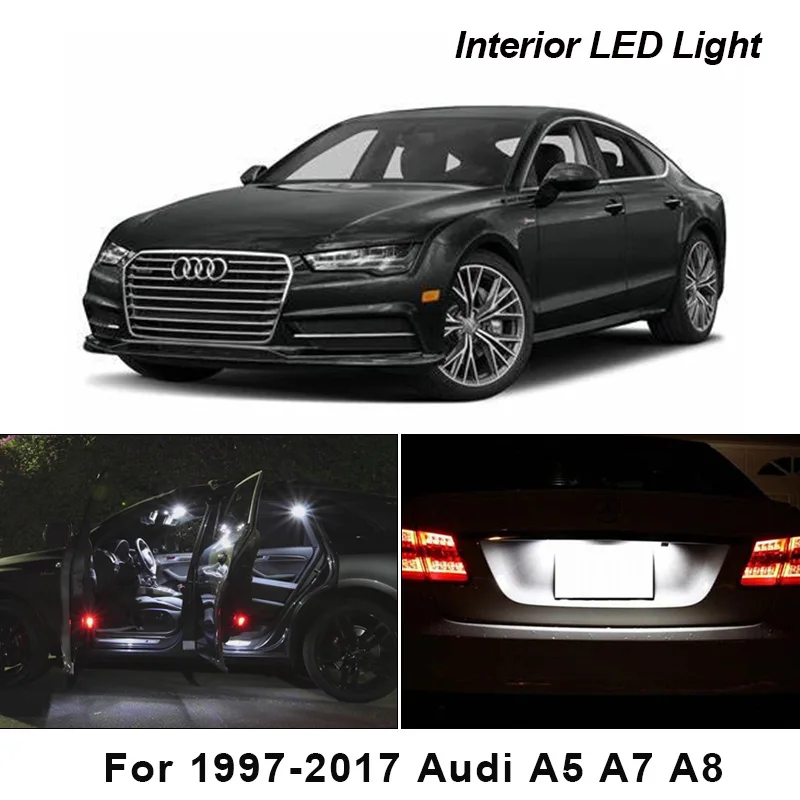 Для Audi A5 S5 RS5 B8 8T A7 S7 RS7 4G A8 S8 D2 D3 4D купе Sportback светодиодный Подсветка салона Карта
