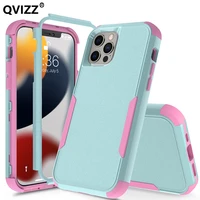 3 layer case for iphone 12 13 mini 11 pro max xr xs max 8 7 6s 6 plus se 2020 luxury armor shockproof soft bumpers hard cover