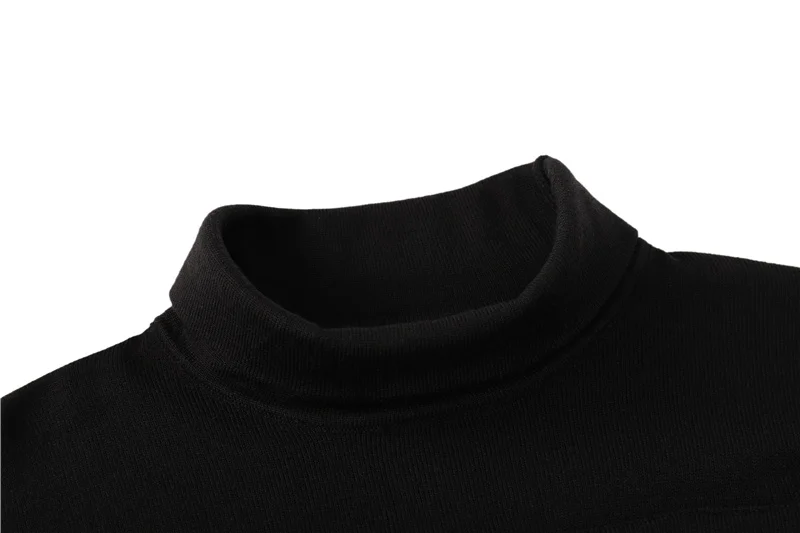 

High 2021 Quality Fashion Men and Women All-match Trend Pullover Turtleneck Sweater Functional Black High Neck Cashmere Sweater