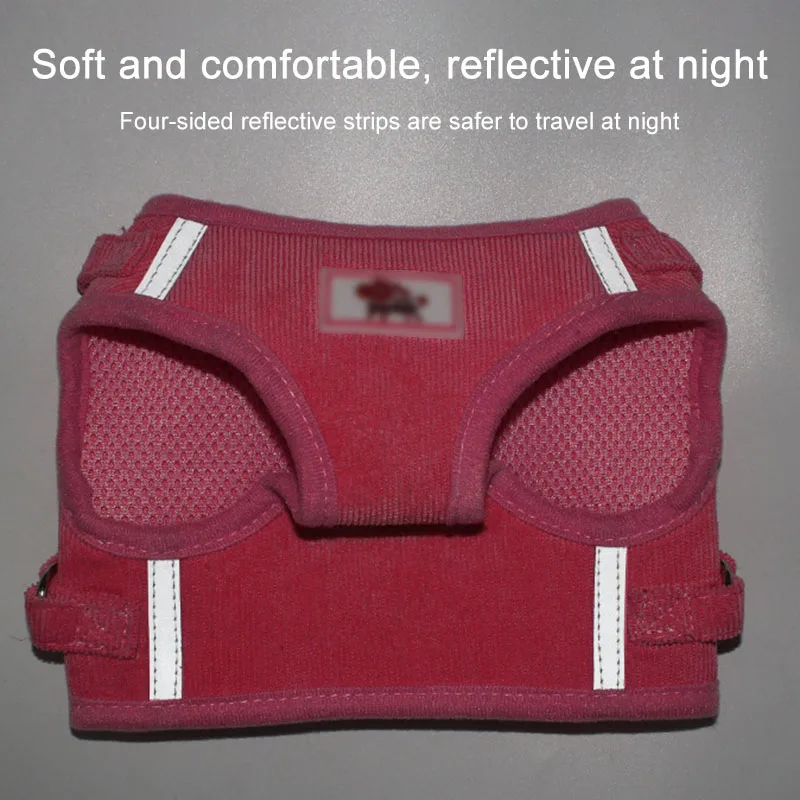 

Pet Harnesses Breathable Small Dog Pet Harness and Leash Set Puppy Cat Vest Harness Collar For Small Medium Large Dog