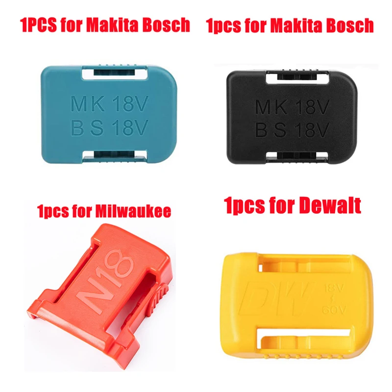 

1pc Battery Holder 20V Wall Mount Battery Dock Holder Compatible with Dewalt/Milwaukee/ Makita/Bosch Tool Holder