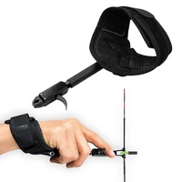 1pcs archery caliper release aid black color compound bow strap shooting pro arrow trigger wristband archery bow