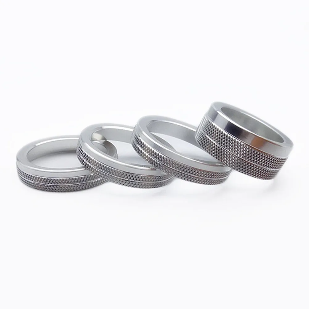 

4pcs Set Headlight And Air Conditioning Switch Ring High Grade Aluminium