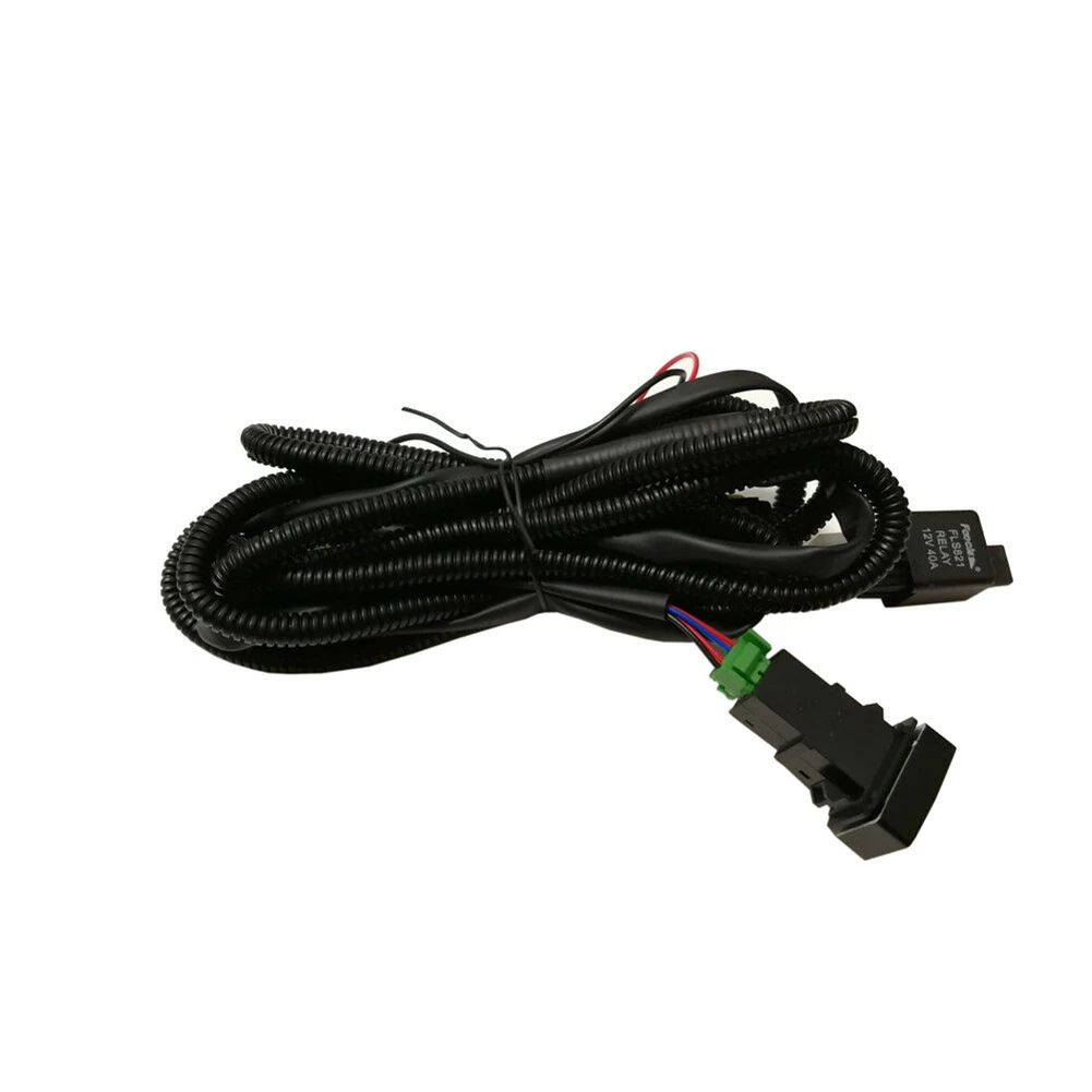 

H11 Fog Light Wiring Harness Sockets Wire and Switch with LED indicators AT Relay For Ford Focus For Nissan For Honda