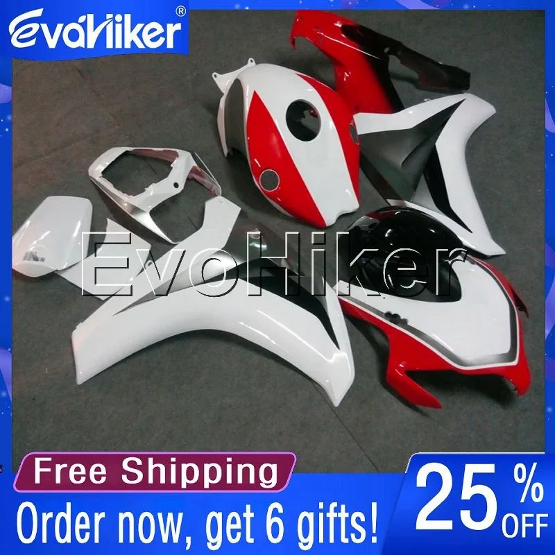 

Изготовленный На Заказ обтекатель мотоцикла для CBR1000RR 2008 2009 2010 литьевая пресс-форма ABS пластиковые панели двигателя комплект красный белый +...