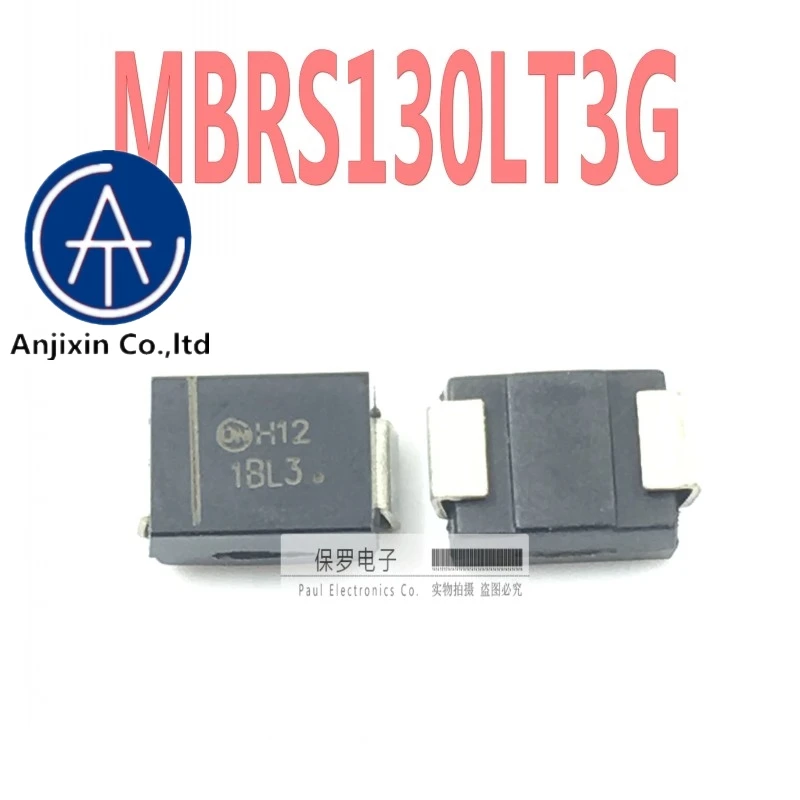 10 шт. 100% оригинальный новый диод Schottky MBRS130LT3G MBRS130 Шелковый экран 1BL3 30 В/1A SMB новый реальный запас