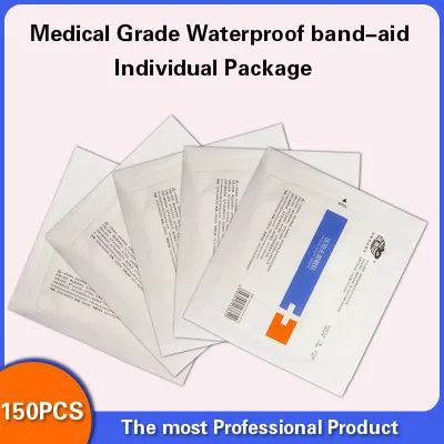 Medical grade band-aid Waterproof Breathable Cushion Adhesive Plaster Wound Hemostasis Sticker First Aid Bandage Emergency Kit