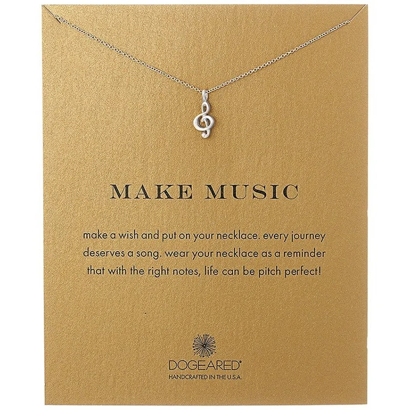 

2021 New Creative Classic Musical Color Preservation Golden Alloy Clavicle Short Simple Ladies Necklace Jewelry Wholesale