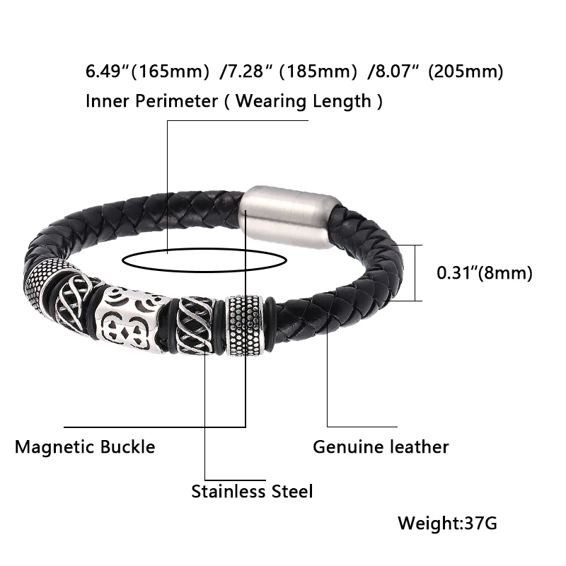

Fashion Men Bracelets Small Adorn Charms Stainless Steel Charm Fashion Bangle Best Christmas Gift BB0095
