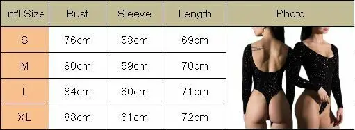 Сексуальный женский Блестящий боди с открытой спиной длинным рукавом комбинезон