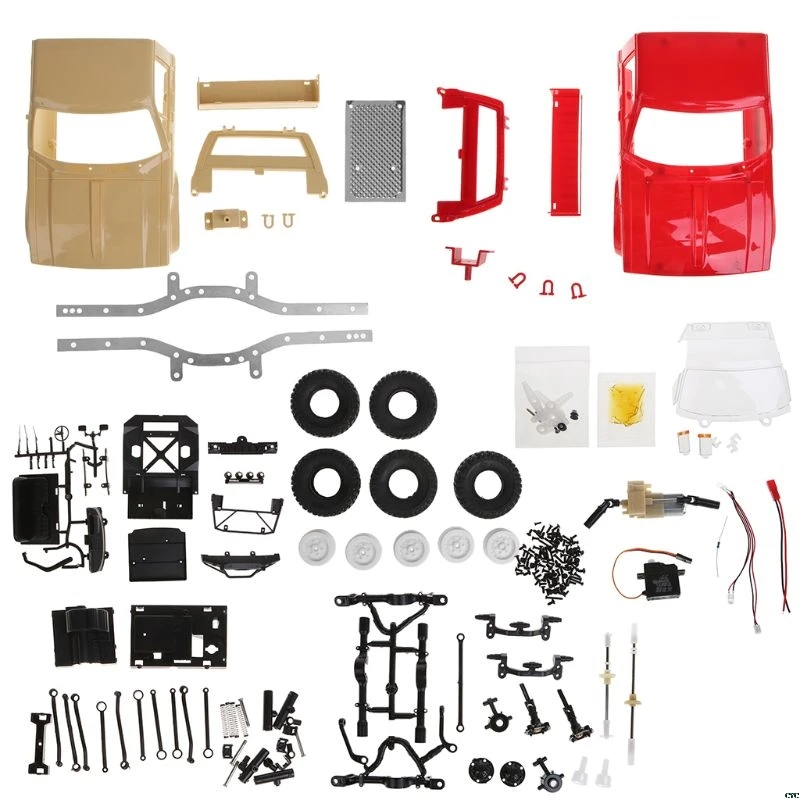 

WPL C14 1:16 2CH 4WD 2.4G Off-Road Truck Electric RC Trucks15km/H Top Speed KIT Children Mini Racing Cars Toys