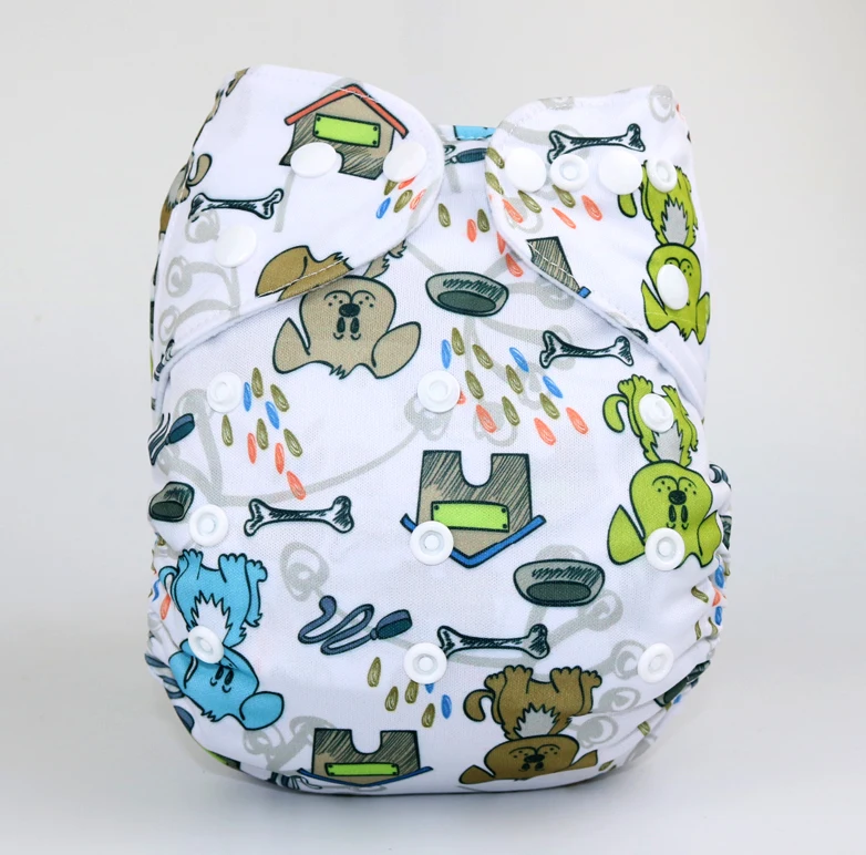 Newest Reusable Baby cloth diapers nappies supplier With Microfiber lnsert 3 layer and 4 layer  50diapers +100inserts