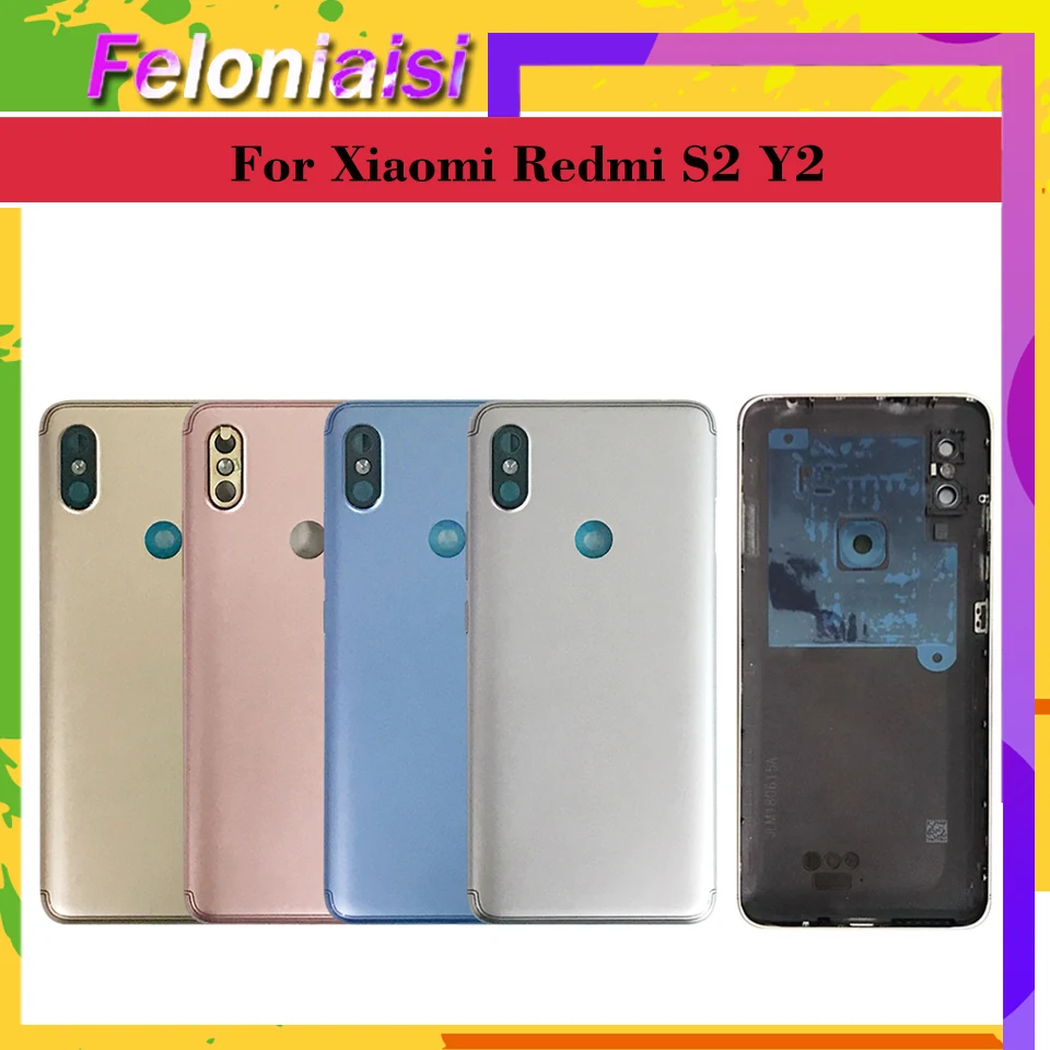

Оригинальный Корпус для Xiaomi Redmi S2 Y2 корпус батарейного отсека задняя крышка Запасные части корпус с кнопками объектив камеры