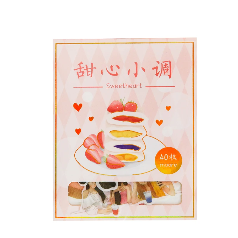 Наклейки в японском стиле с изображением вкусной еды | Канцтовары для офиса и