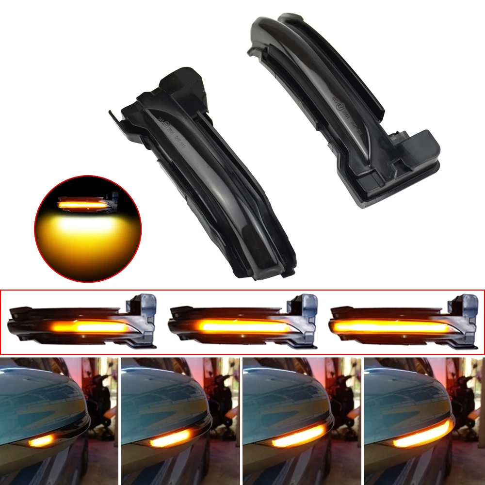 Динамических последовательного мигалка Индикатор для Ford Focus Mk4 Ab Bj 2019 2020 течет