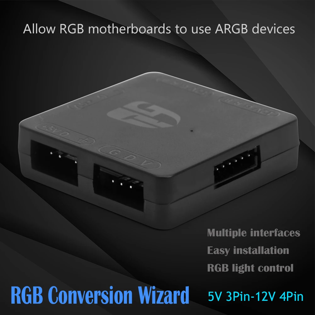 5 в 3 Pin до 12V 4 преобразователь RGB концентратор Простая установка 5V материнская