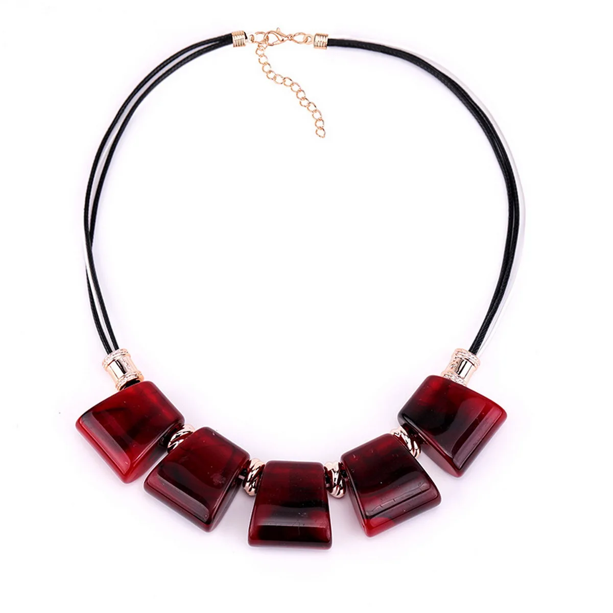 Цепочка Из полимерной смолы Длинная кожаная цепочка ювелирные изделия для