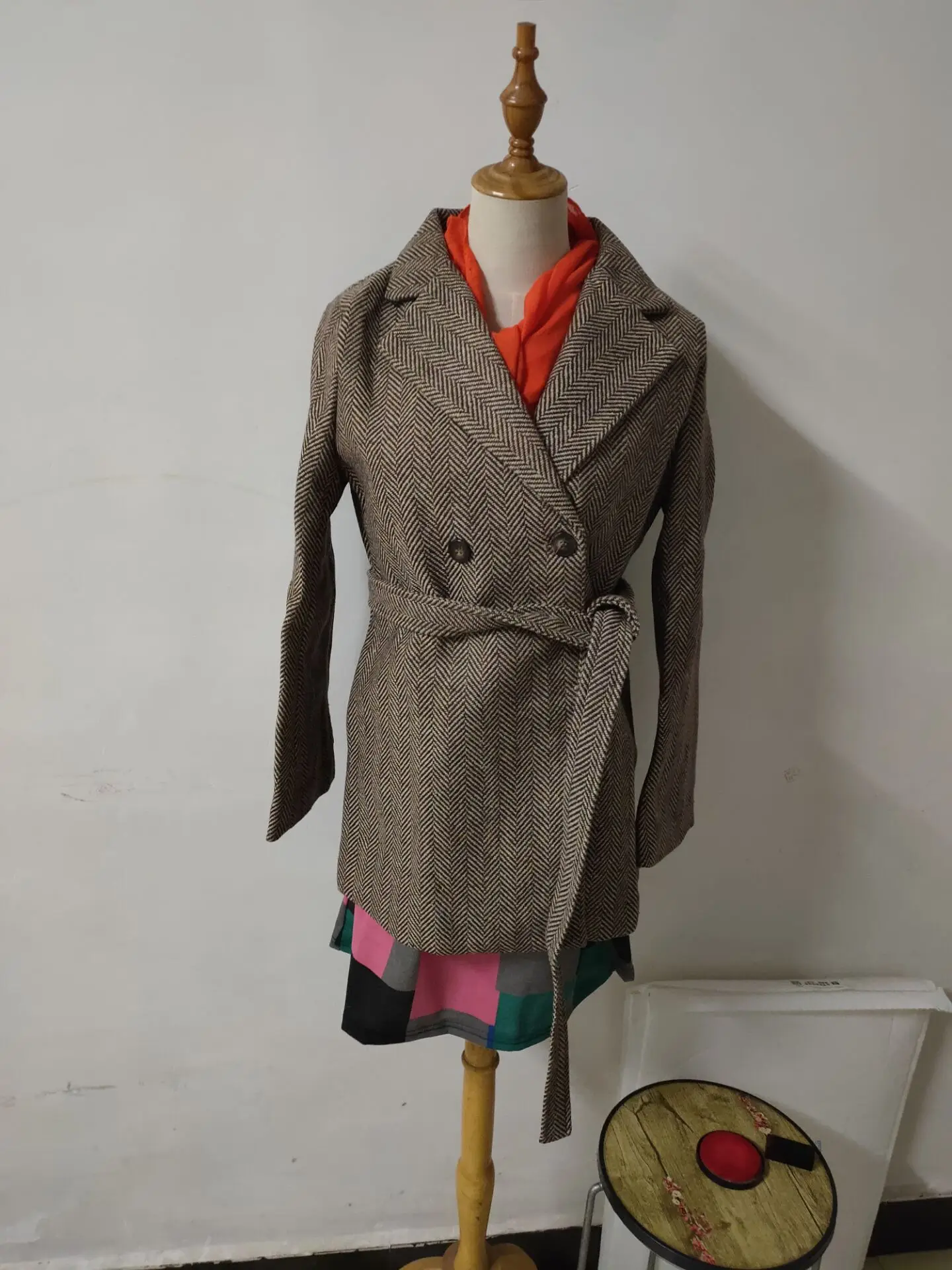 Новинка 2021 винтажная шерстяная куртка Женская осенне-зимняя одежда для женщин