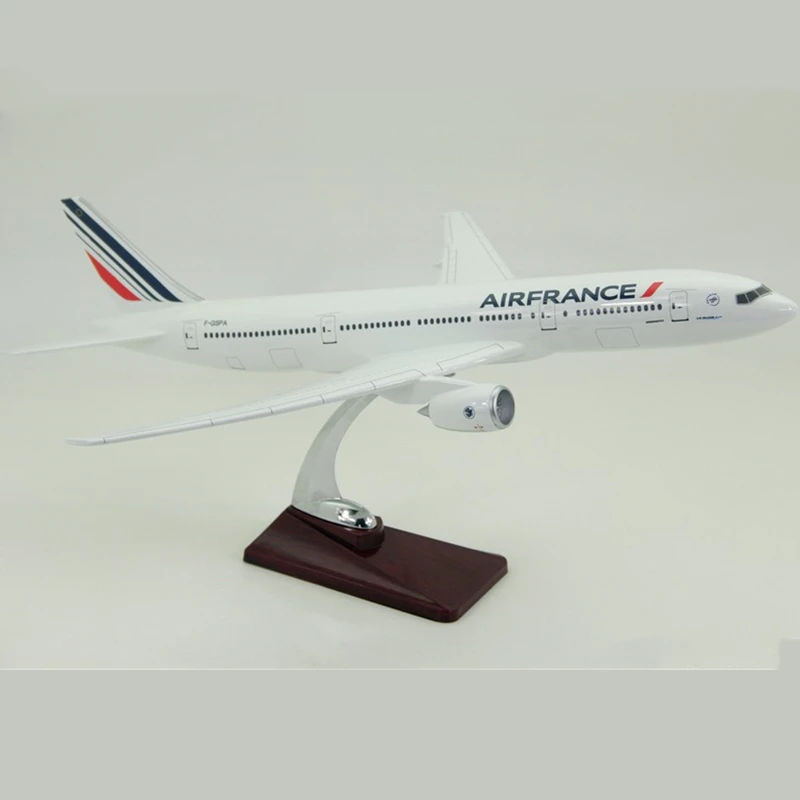 47 см самолет Boeing B777 Air Франция Самолет Авиакомпания Модель литья под давлением пластиковая Смола самолет для коллекционных