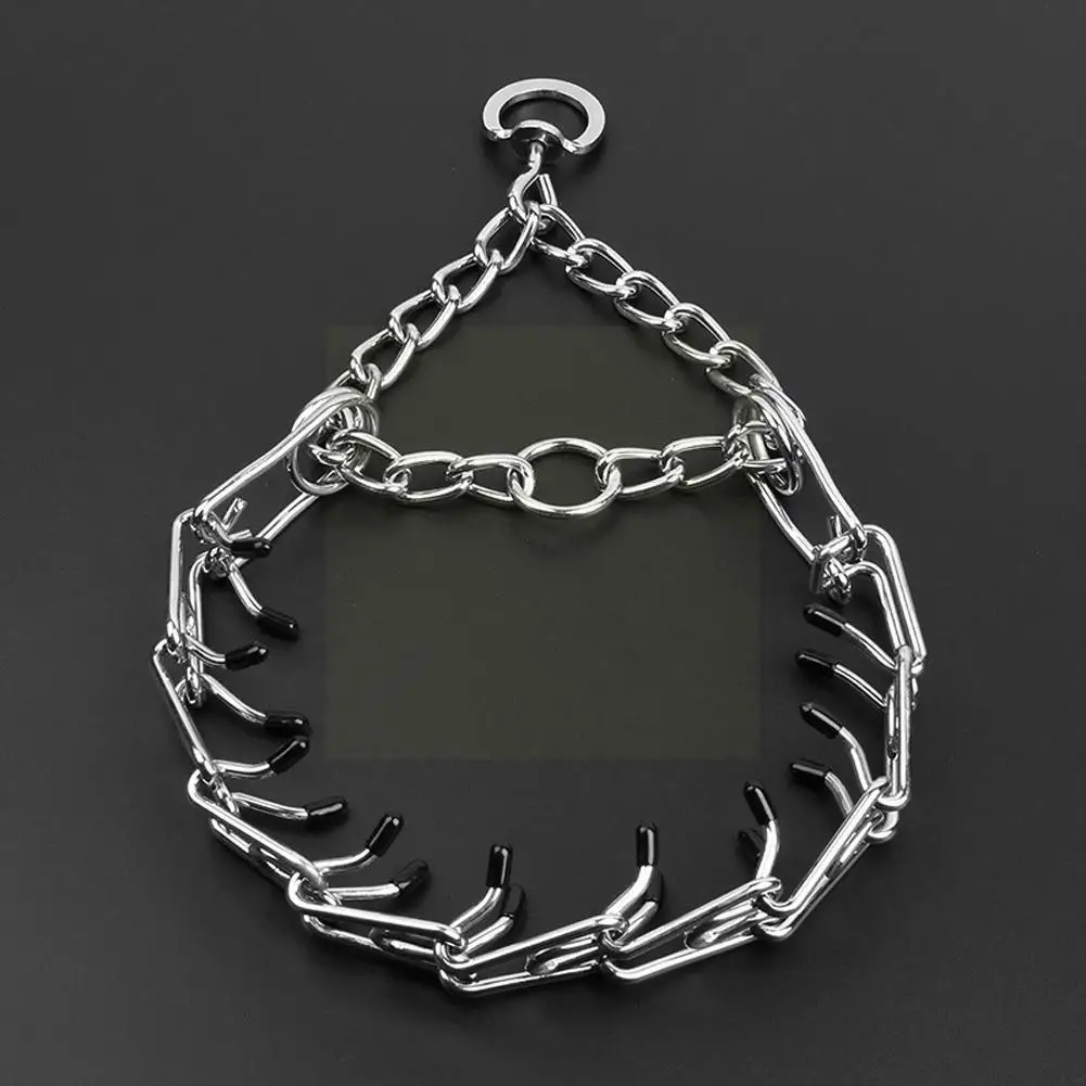 

Металлическая металлическая съемная цепь для дрессировки собак, эффективные Ошейники со стальными зубцами для собак, регулируемый зажим, т...