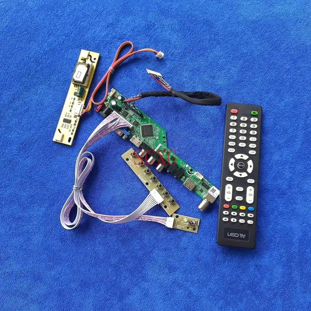 

Комплект аналоговых сигналов LVDS, 30 контактов, 1366*768, HDMI, VGA, AV, USB, для CLAA185WA02/CLAA185WA03/CLAA185WA05, плата контроллера 2CCFL