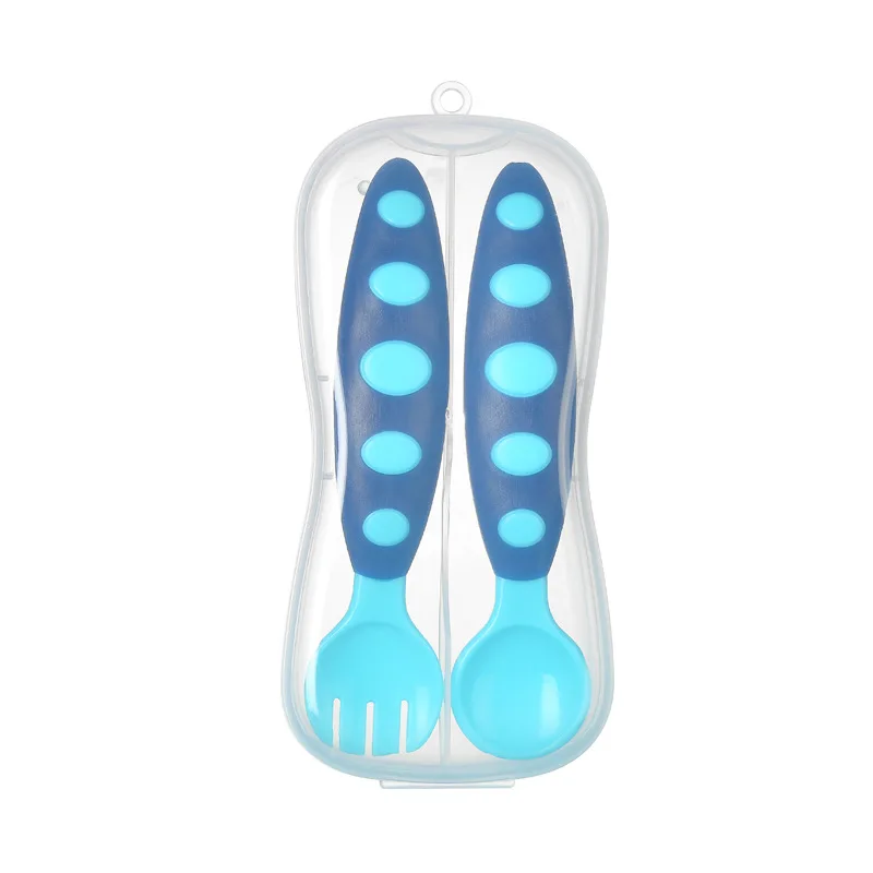 2 шт. силиконовые столовые приборы для детей|Ложки| |