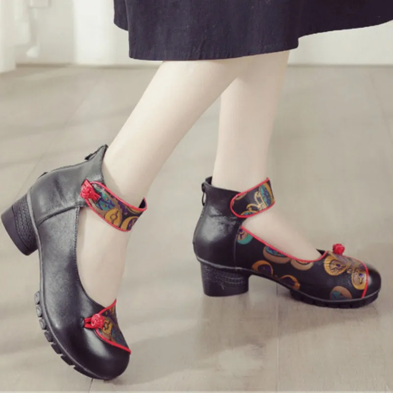 

YAERNI Handmade Cowhide Women Shoes Fashion High Heel Shoes 2020 New Genuine Leather Shoes Woman Fashion Pumps High Heels