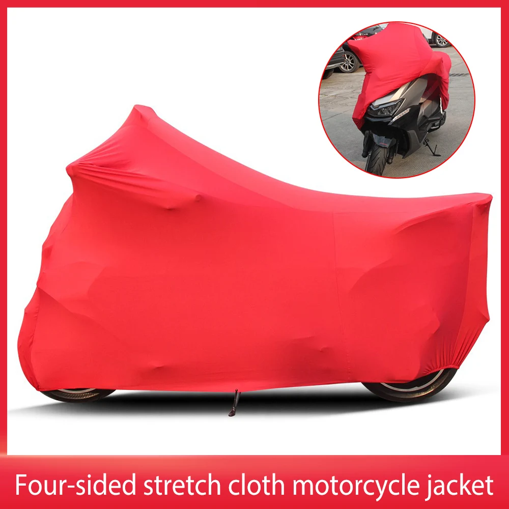 

Motorcycle Cover Universal Outdoor UV Protector Waterproof Dustproof Elasticity Adjustable Motor Scooter Cover