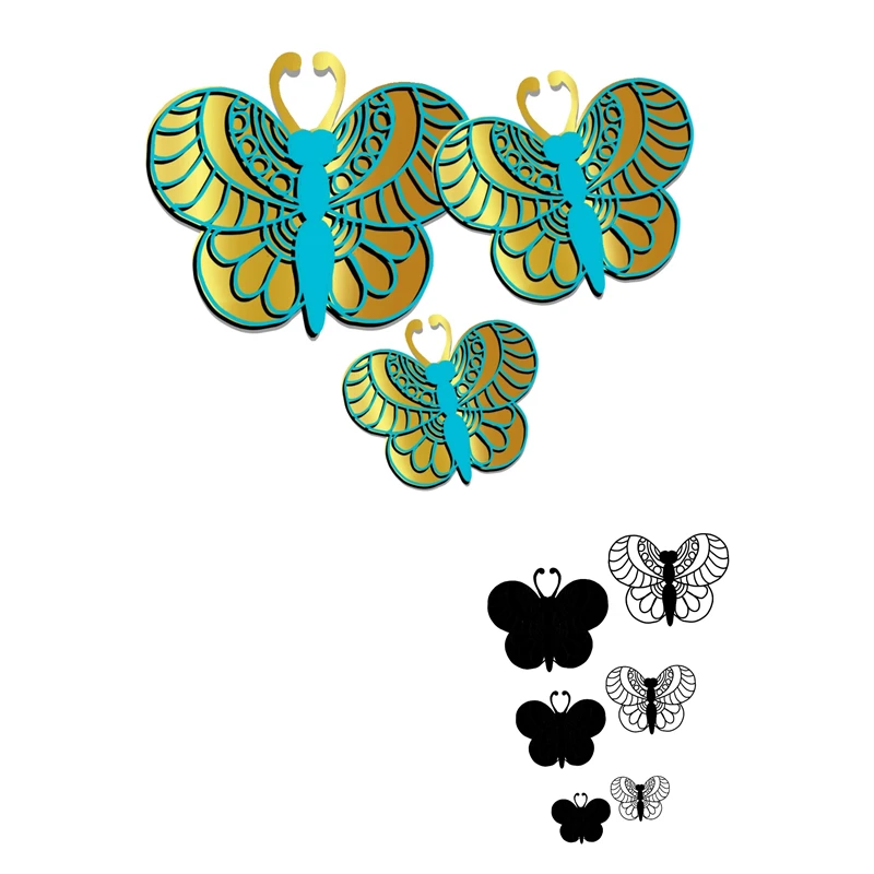 GJCrafts штампы для скрапбукинга бабочки Металлические Стальные режущие новые 2019