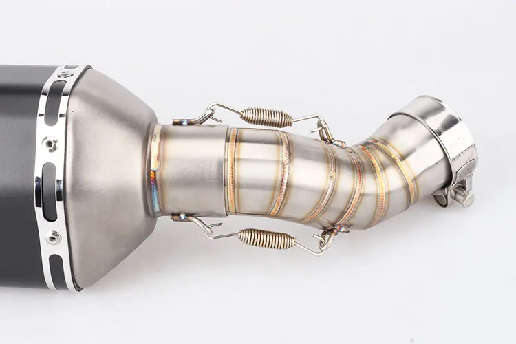 Мотоцикл модифицированный Akrapovic выхлопная труба глушитель большая шестиугольная выхлопная труба и средняя Соединительная труба для Z900- лет