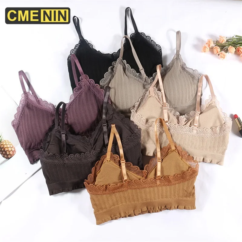 

New Lace Sexy Bra Women Underwear Transparent Bralette Push Up Lingerie Cotton Strapless Bras Plus Size Bras For Women Top B0174