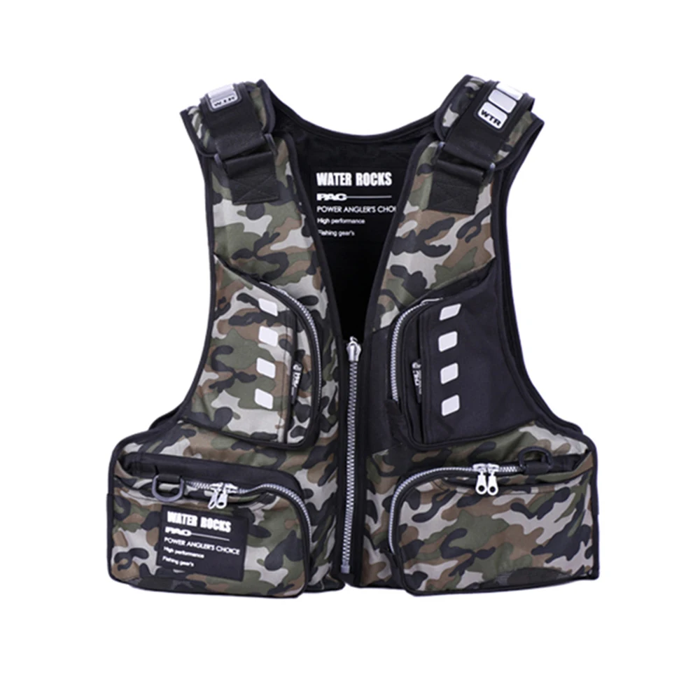 2021 hot sale life jacket professional adult fishing swimming rafting multi-function light multi-pocket | Спорт и развлечения