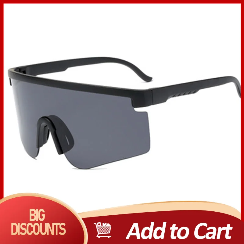 

2021 Glasses Anti-voyeur Sun UV400 Visor Outdoor Sports Glasses Fashion Trend Riding Sunglasses Half Face Shield Guard Protector