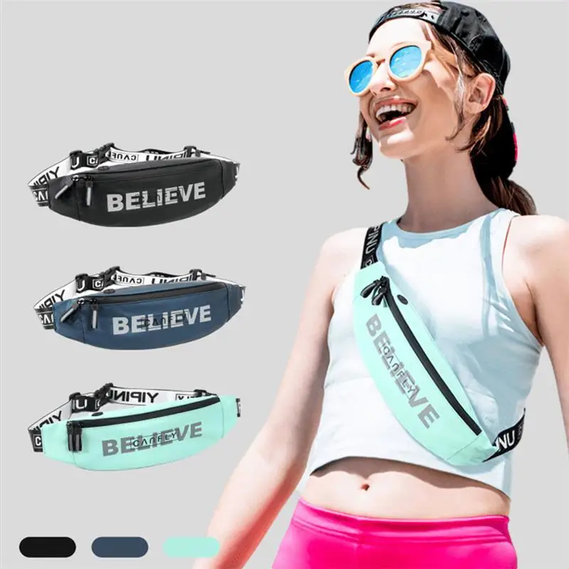 

YIPINU Sports Fanny Pack Waterproof Multipurpose Adjustable High Capacity Unisex Cycling Travel Waist Messenger Bag Blue