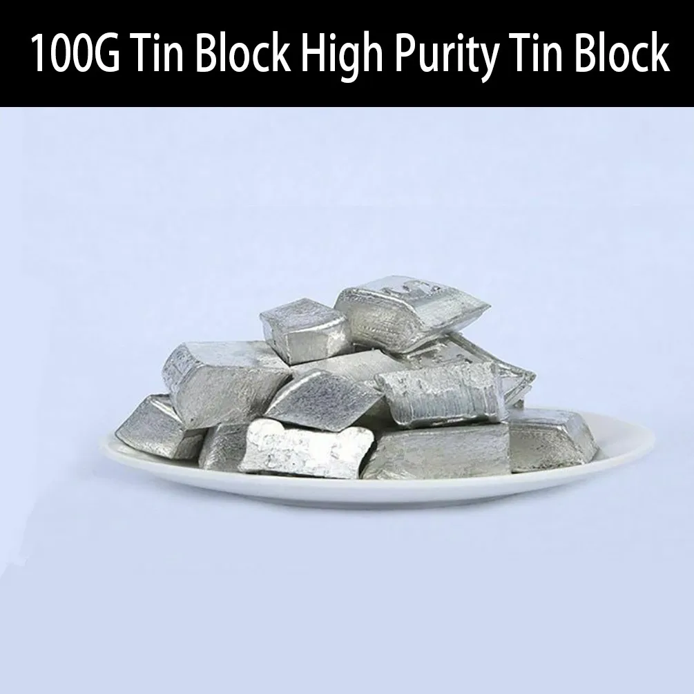 

100G Tin Block High Purity Tin Block Metal Element Collection Tin Ingot