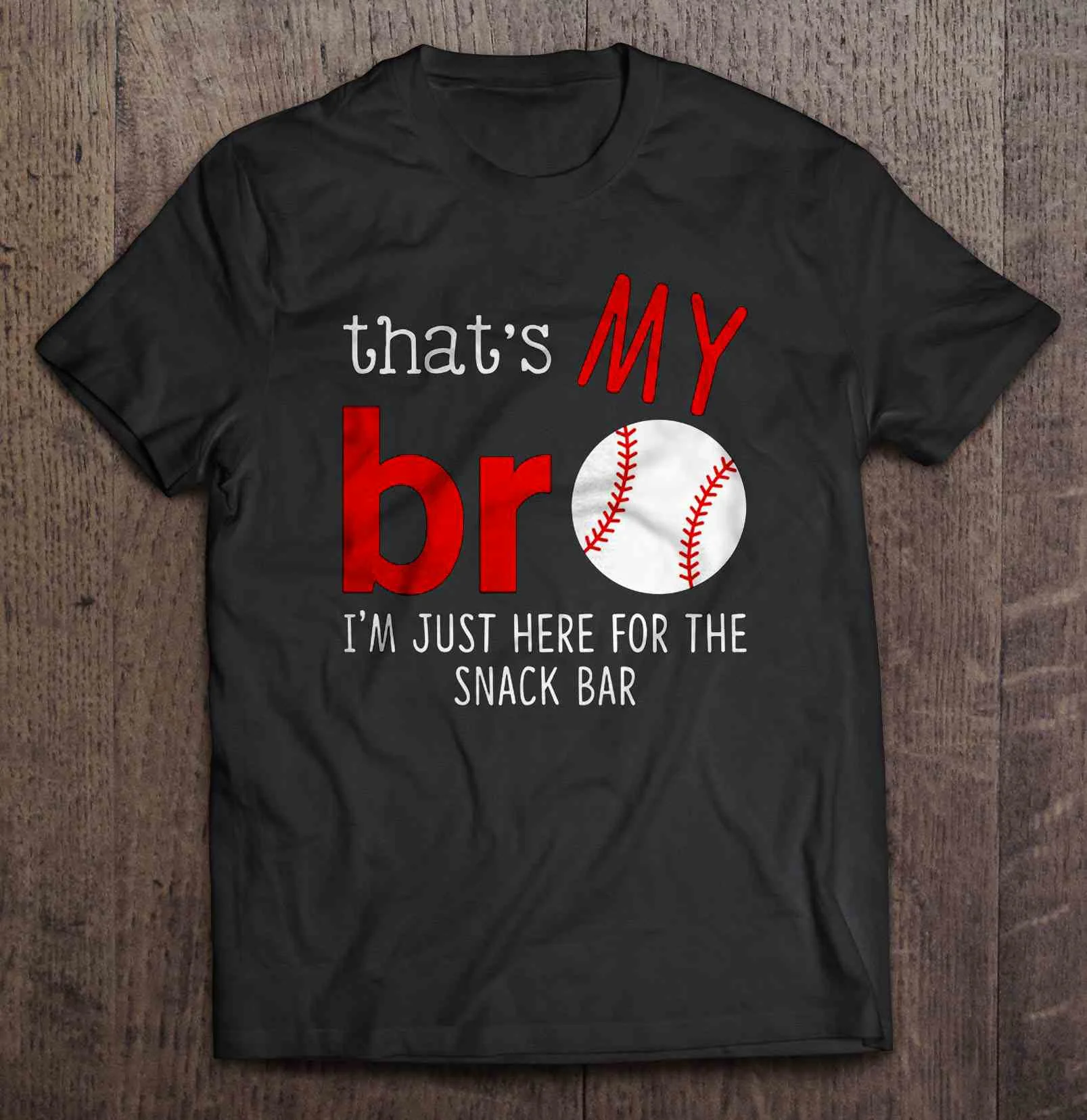 Это мой брат я здесь только для закусочной бейсбольные футболки|Мужские