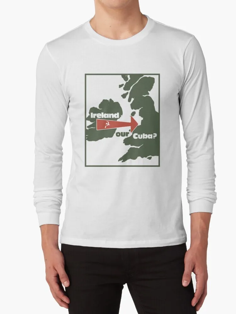 Ирландия-наша Куба? 100% хлопковая Футболка с принтом Ирландия история Британский