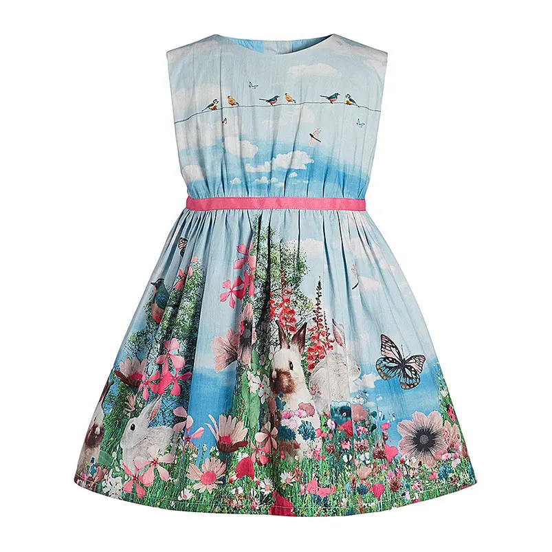 Платье детское с цветочным принтом без рукавов на возраст 0-8 лет | Мобильные