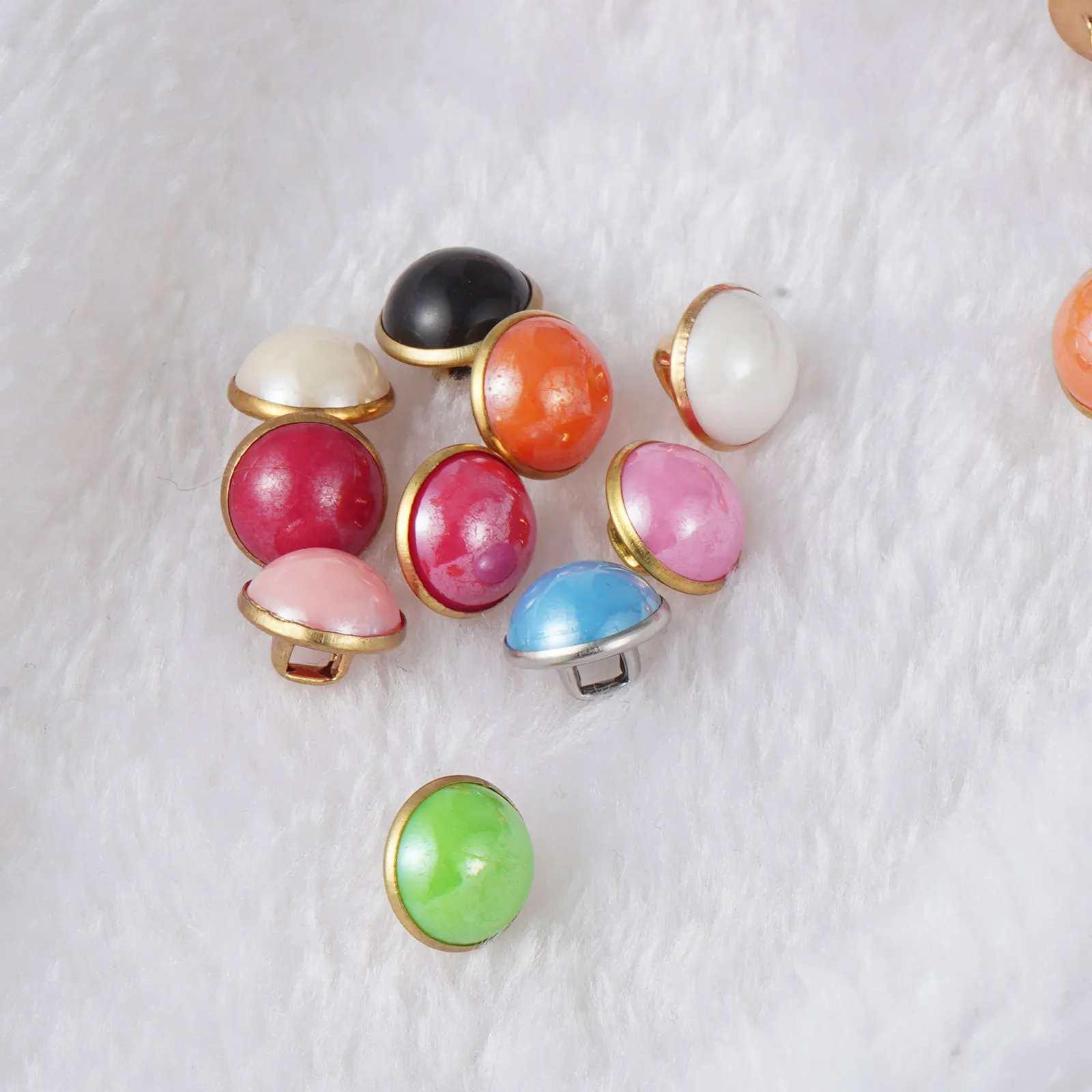 30 круглый искусственный жемчуг пуговицы декоративное покрытие швейная Botones для