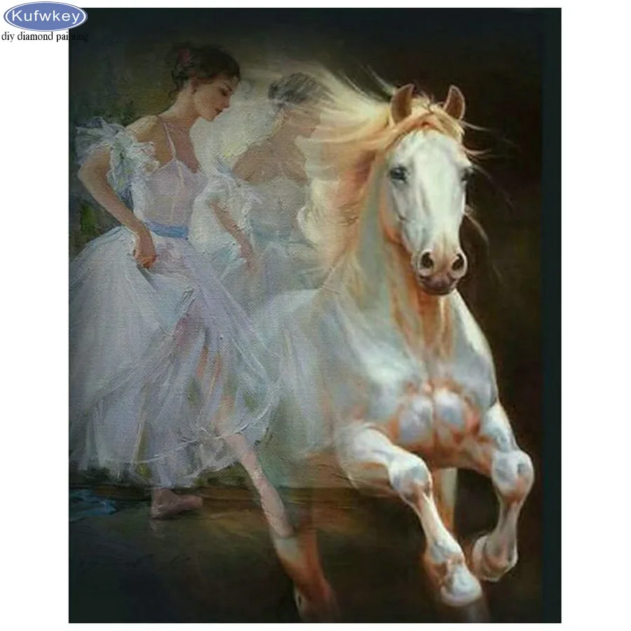 

Алмазная вышивка «сделай сам», распродажа, картины балерины, лошади стразы, алмазная живопись, круглая полноразмерная мозаика, алмазная выш...