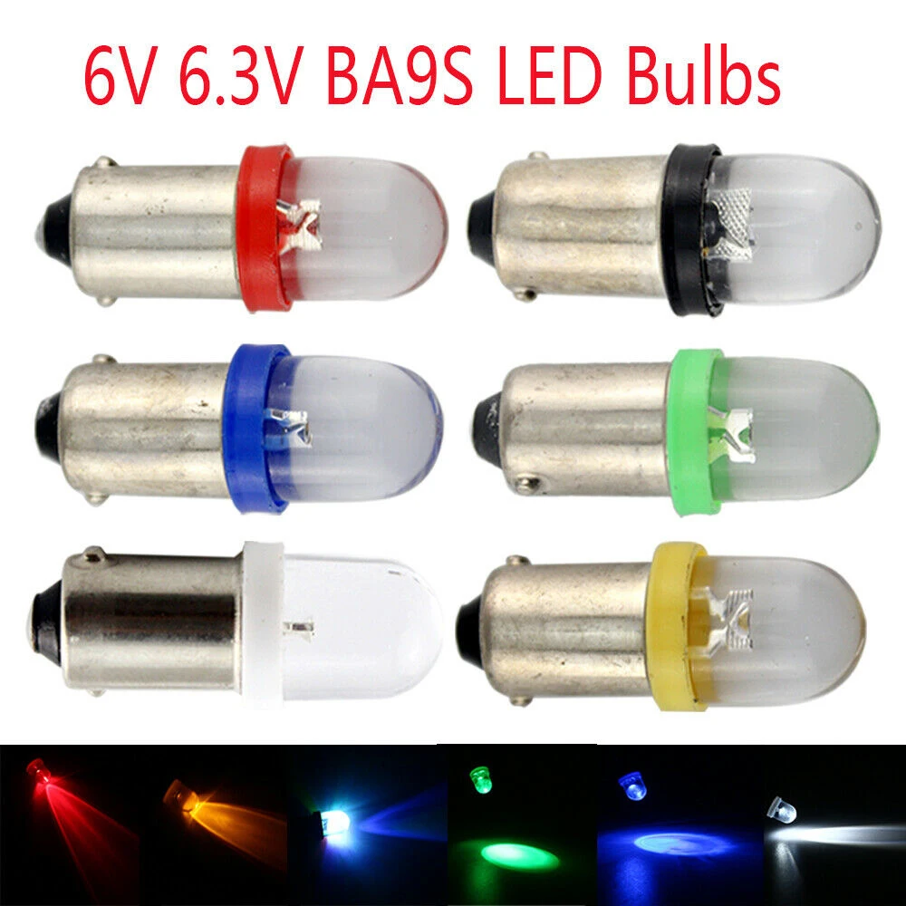 100 шт. белая автомобильная светодиодная лампочка освещения приборов T11 T4W BA9S 1SMD 8000K