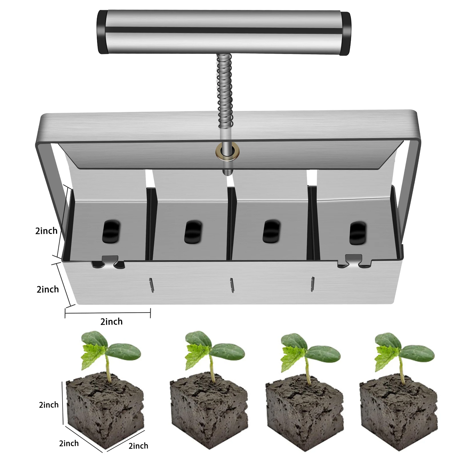 Ручной блокировщик почвы моделирующее устройство для посадки с насадками