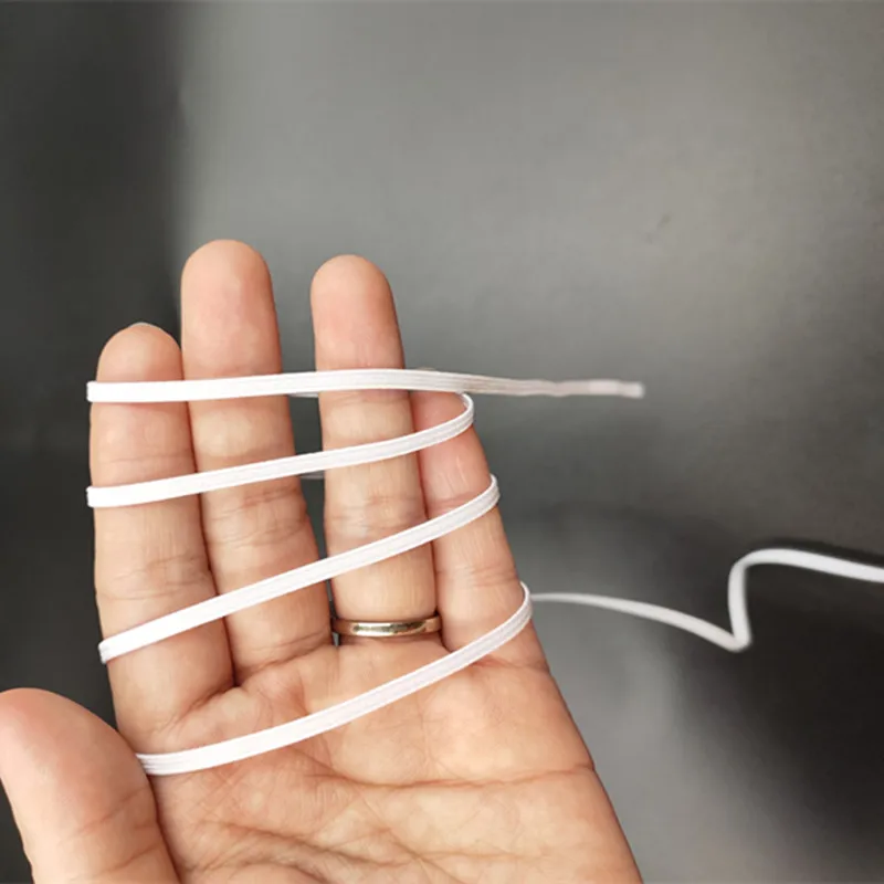 Эластичные ленты для шитья эластичный шнур из полиэстера одежды швейных