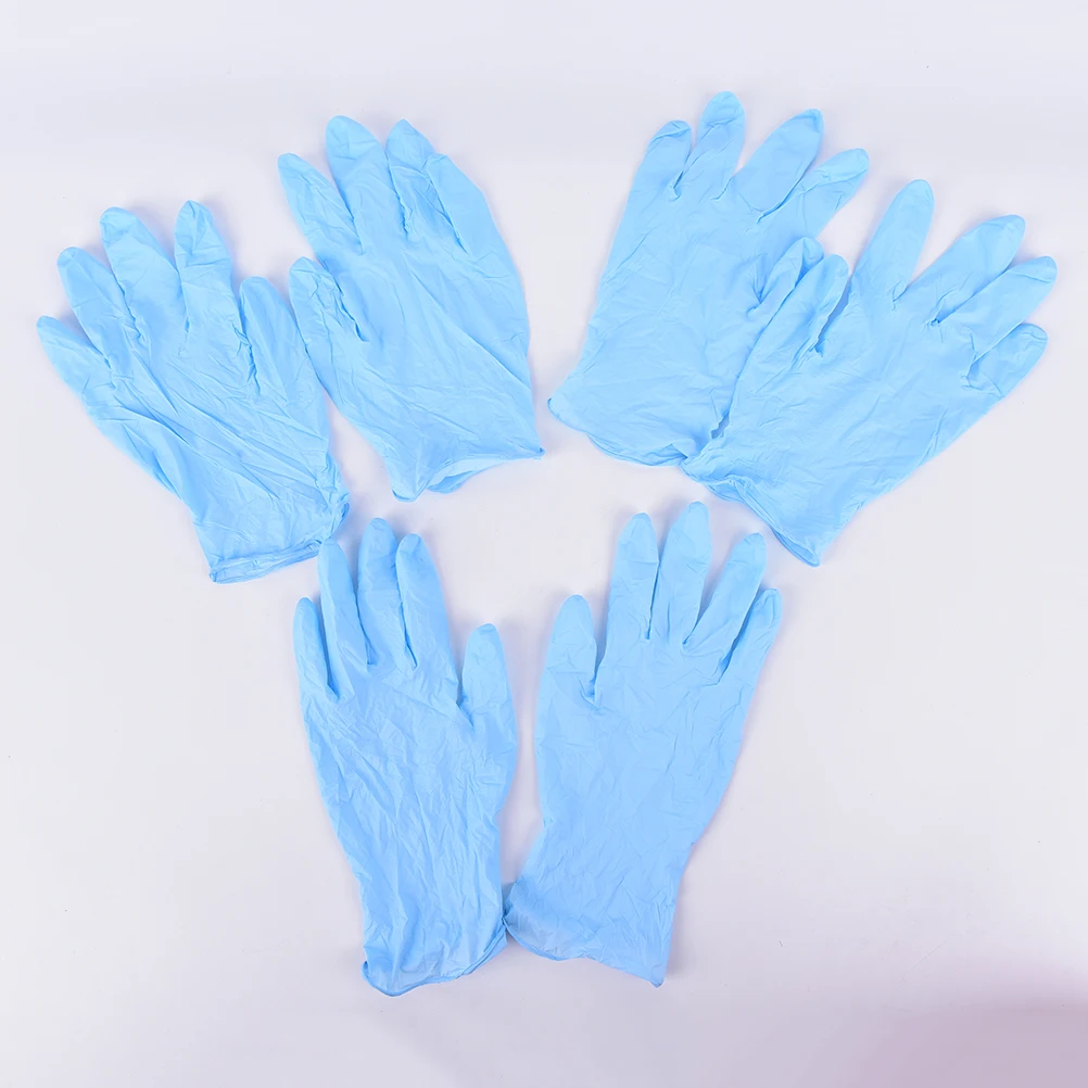 New 10pcs Disposable Blue Gloves Medical Tattoo Cleaning Supplies Household Tattoo Accessories Permanent Makesup