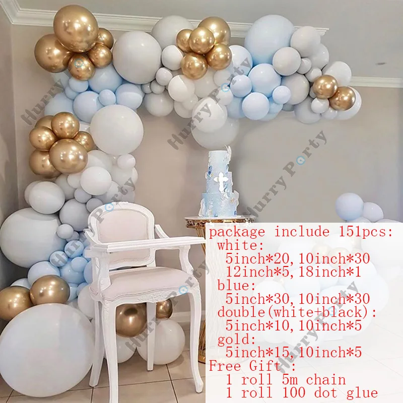 151 шт. детский Золотой воздушный шар | Дом и сад