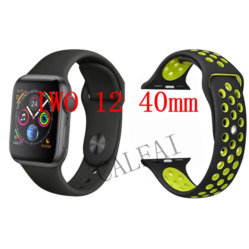 IWO 12 40 мм смарт часы серии 5 1:1 Смарт часы 30+ watchfaces с Siri ЭКГ протектор чехол PK iwo 9 8 10 - Цвет: Серый