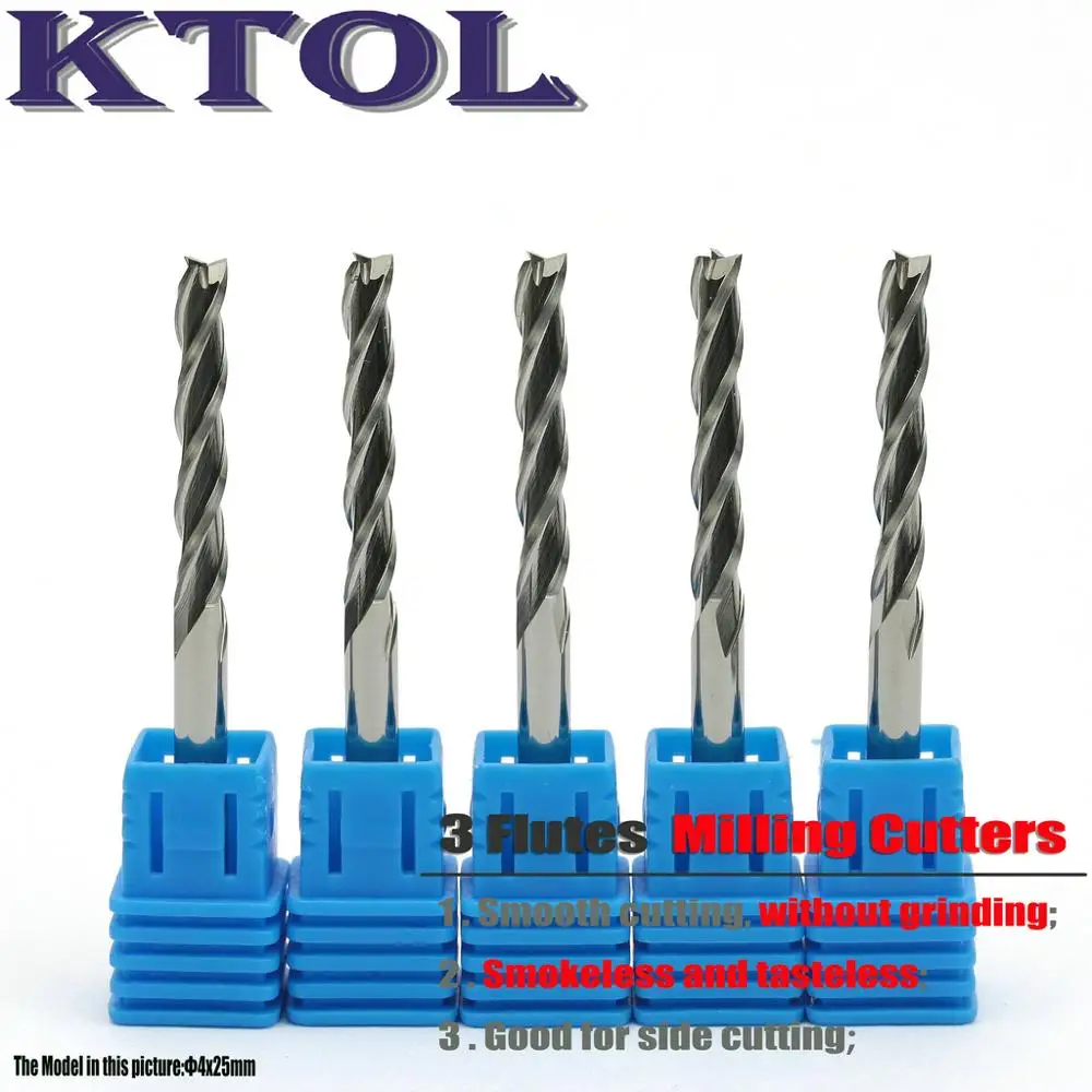 10 шт./компл. Бесплатная доставка 4x25 мм 3 флейты карбидные концевые фрезы фрезерный
